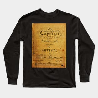 Nicolo Paganini's 24 Capricci Long Sleeve T-Shirt